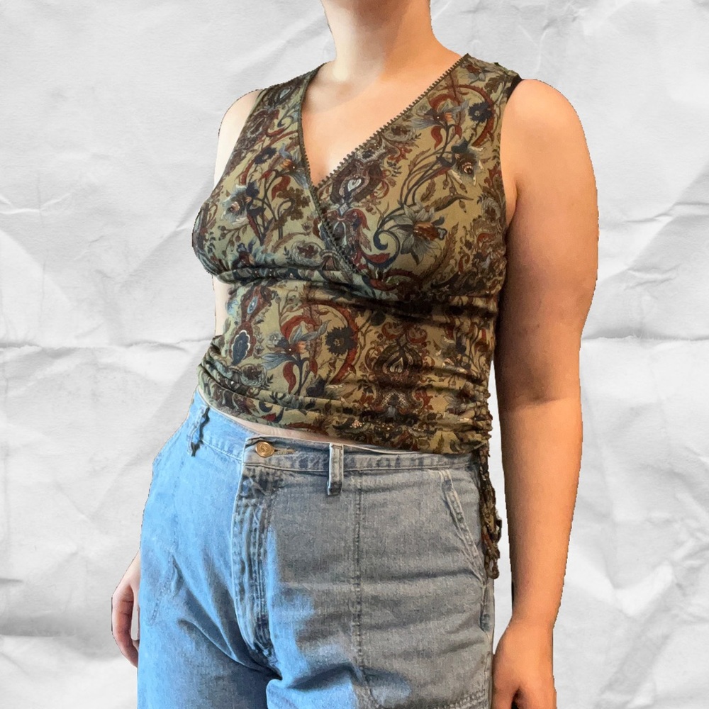 y2k fairy grunge ruched tank